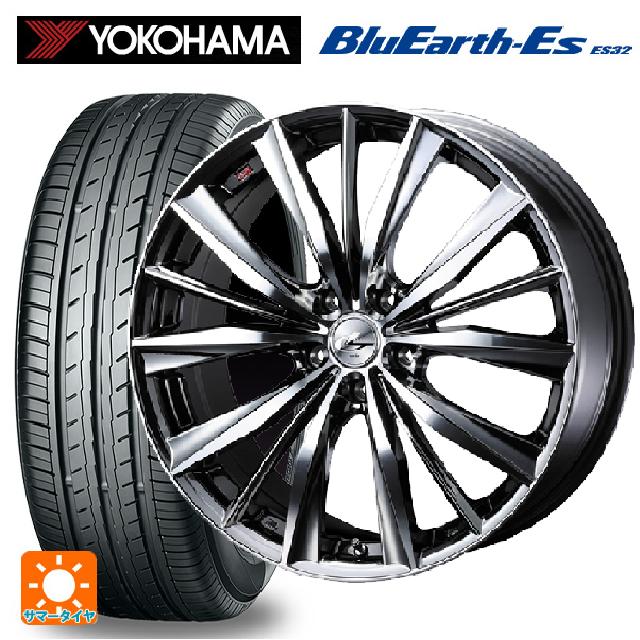【6/15〜16限定 全品P5倍＆クーポン】215/45R17 91V ヨコハマ ブルーアースEs ES32 ウェッズ レオニス VX BMCMC 17-7J 国産車用 サマータイヤホイール4本セット