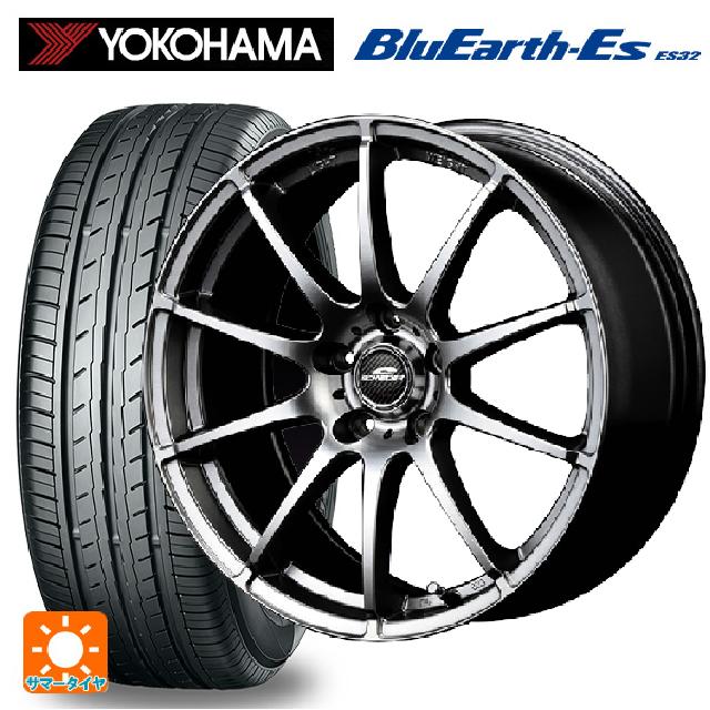 225/45R18 95W ヨコハマ ブルーアースEs ES32 マルカサービス シュナイダー スタッグ メタリックグレー 18-7J 国産車用 サマータイヤホイール4本セット