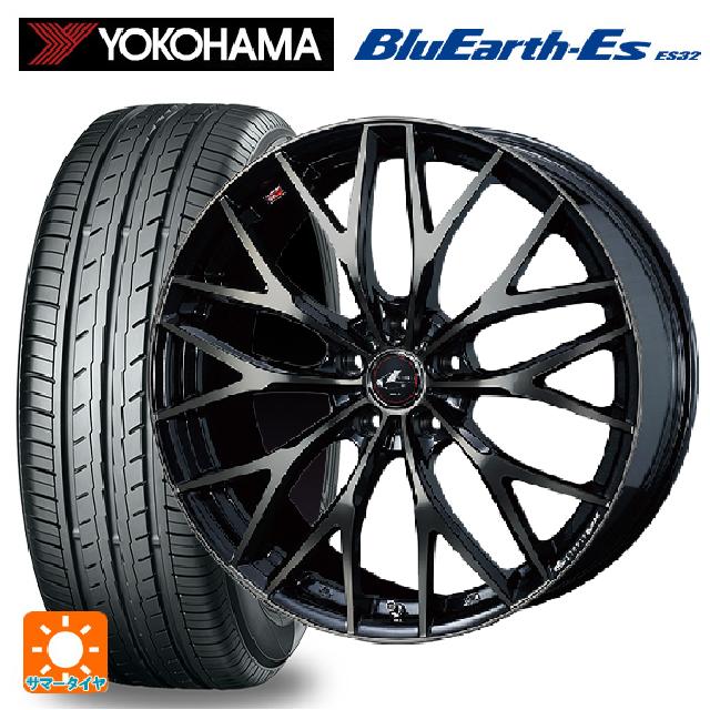 215/45R17 91V ヨコハマ ブルーアースEs ES32 ウェッズ レオニス MX PBMC/TI 17-7J 国産車用 サマータイヤホイール4本セット