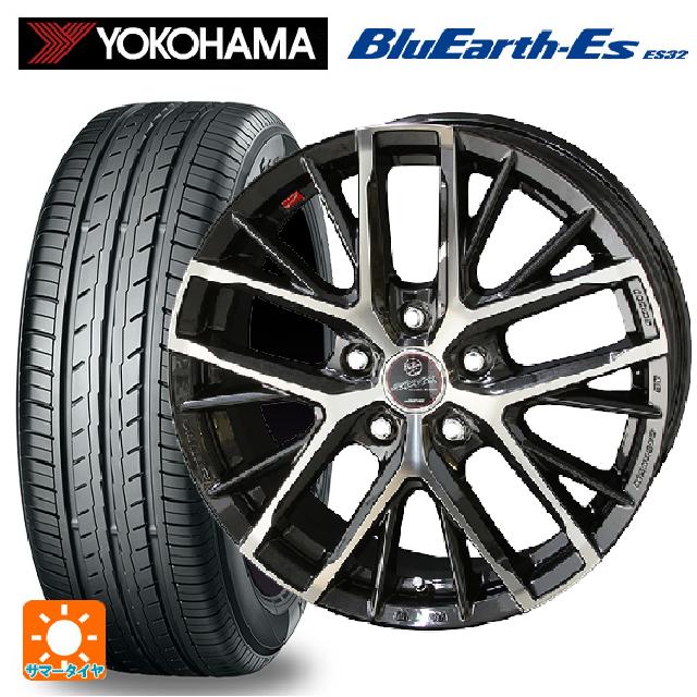 205/65R15 94H ヨコハマ ブルーアースEs ES32 共豊 スマック レヴィラ サファイアブラックポリッシュ 15-6J 国産車用 サマータイヤホイール4本セット