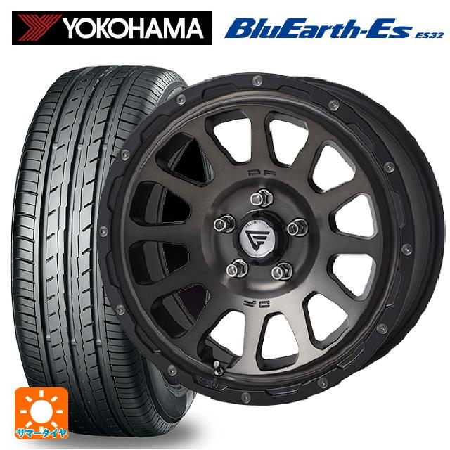 205/55R16 91V ヨコハマ ブルーアースEs ES32 エクシズルライン デルタフォース オーバル マットスモークポリッシュ 16-7J 国産車用 サマータイヤホイール4本セット