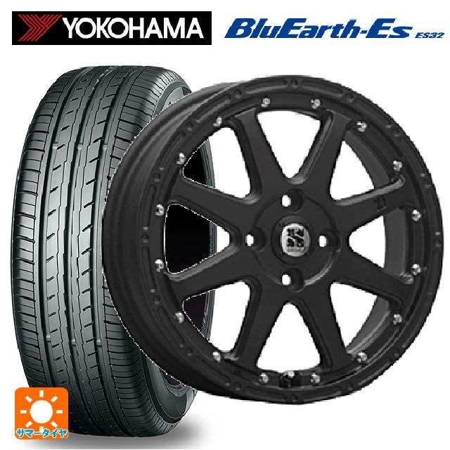 【6/15〜16限定 全品P5倍＆クーポン】165/60R14 75T ヨコハマ ブルーアースEs ES32 # エムエルジェイ エクストリームJ Flat Black 14-4.5J 国産車用 サマータイヤホイール4本セット