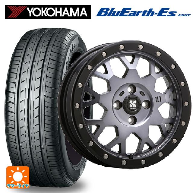【6/15〜16限定 全品P5倍＆クーポン】165/55R15 75V ヨコハマ ブルーアースEs ES32 # エムエルジェイ エクストリームJ XJ04 Gloss Blk. M. Smoke 15-4.5J 国産車用 サマータイヤホイール4本セット