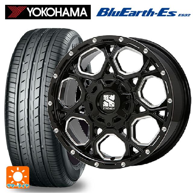 215/45R17 91V ヨコハマ ブルーアースEs ES32 エムエルジェイ エクストリームJ XJ06 Gloss Black Milled 17-7J 国産車用 サマータイヤホイール4本セット