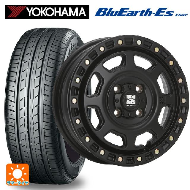【6/15〜16限定 全品P5倍＆クーポン】185/70R14 88S ヨコハマ ブルーアースEs ES32 エムエルジェイ エクストリームJ XJ07 Satin Black 14-5J 国産車用 サマータイヤホイール4本セット