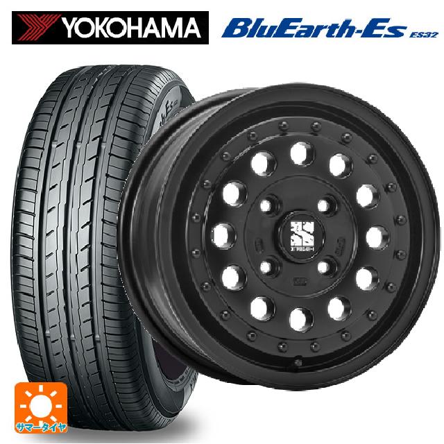 【6/22 20時〜 全品P5倍＆クーポン】175/65R14 82S ヨコハマ ブルーアースEs ES32 # エムエルジェイ エクストリームJ ラギッド サテンブラック 14-5J 国産車用 サマータイヤホイール4本セット