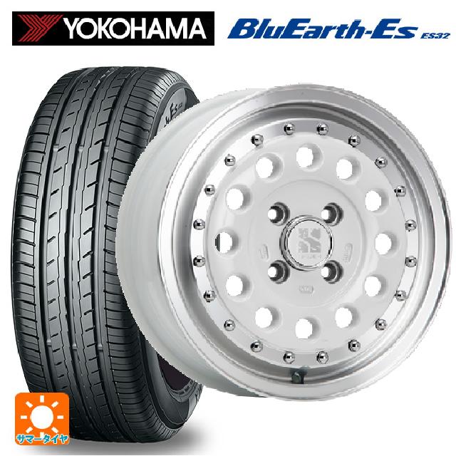 185/70R14 88S ヨコハマ ブルーアースEs ES32 エムエルジェイ エクストリームJ ラギッド ホワイト/リムポリッシュ 14-5J 国産車用 サマータイヤホイール4本セット