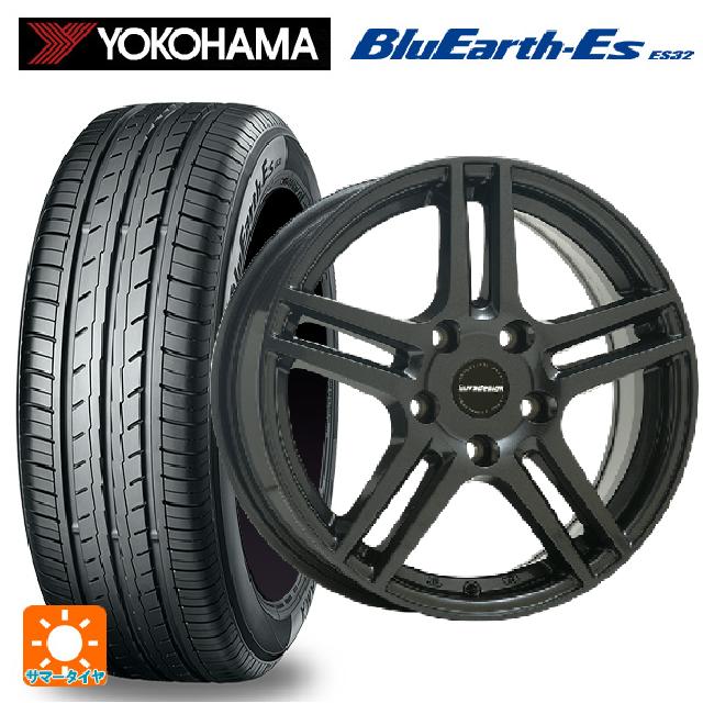 ルノー キャプチャー(HJB系)用 215/65R16 98H ヨコハマ ブルーアースEs ES32 阿部商会 ユーロデザイン アイガー ガンメタリック 新品サマータイヤホイール 4本セット