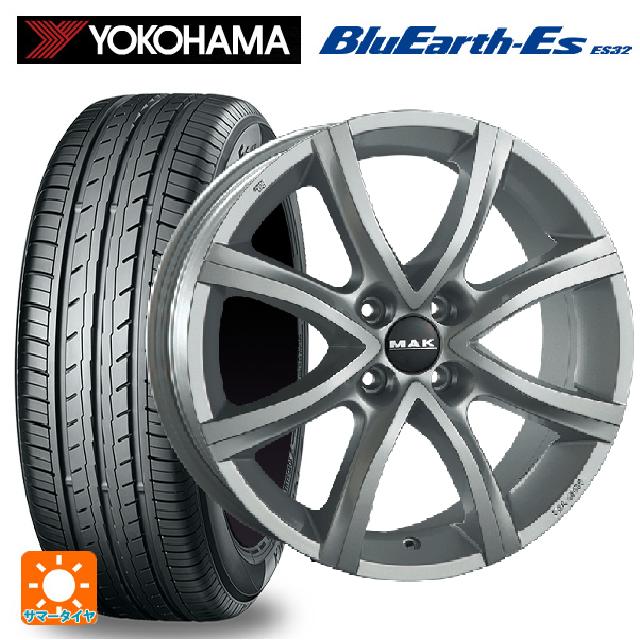 【6/11 1:59迄 全品ポイント5倍】シトロエン DS3(A5C系)用 195/55R16 87V ヨコハマ ブルーアースEs ES32 阿部商会 マック アンチバス シルバー 新品サマータイヤホイール 4本セット