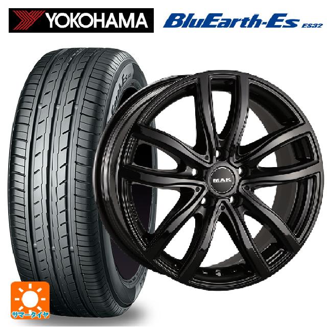 BMW 2シリーズ(F44)用 205/55R16 91V ヨコハマ ブルーアースEs ES32 マック ファー グロスブラック 新品サマータイヤホイール 4本セット