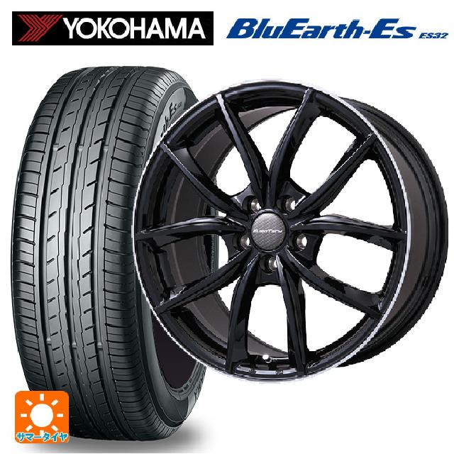 プジョー 5008(P87系)用 225/60R17 99H ヨコハマ ブルーアースEs ES32 ユーロテック VPライン グロスブラック/リムポリッシュ 新品サマータイヤホイール 4本セット