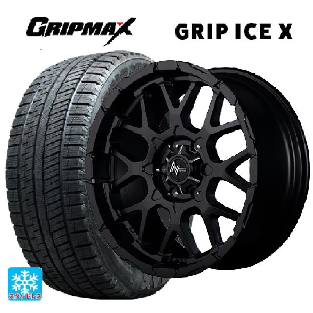 2025年製 205/60R16 96T XL グリップマックス グリップアイスX ブラックレター # エムアイディー ナイトロパワー M28バレット セミグロスブラック 16-7J 国産車用 スタッドレスタイヤホイール4本セット