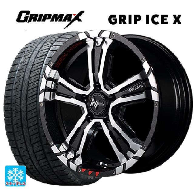 トヨタ プリウス(60系)用 195/60R17 90T グリップマックス グリップアイスエックス ブラックレター # ナイトロパワー クロスクロウ グラフィティエディション ブラックメタリック＋ミラーカット/グラフィティ 新品スタッドレスタイヤホイール 4本セット