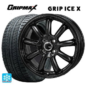 トヨタ アクア(PK16/PK15系)用 185/65R15 88Q グリップマックス グリップアイスX ブラックレター ジャパン三陽 ザック JP209 グロスブラック 新品スタッドレスタイヤホイール 4本セット