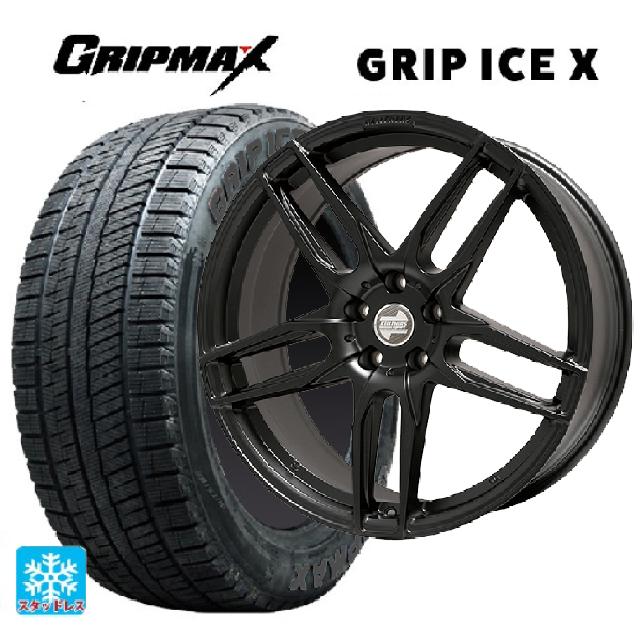 トヨタ スープラ(DB系)用 225/45R18 95H XL グリップマックス グリップアイスエックス ブラックレター # マインツ マットブラック 新品スタッドレスタイヤホイール 4本セット