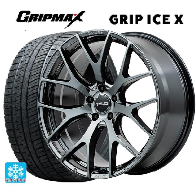 ホンダ ステップワゴン(RP6~8)用 225/40R18 92H XL グリップマックス グリップアイスX ブラックレター # レイズ ホムラ 2X7FT YNJ 新品スタッドレスタイヤホイール 4本セット