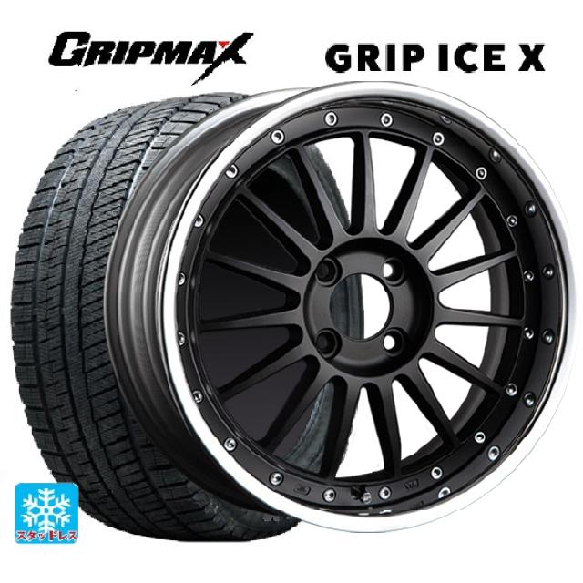 【6/22 20時〜 全品P5倍＆クーポン】165/50R16 77T グリップマックス グリップアイスX ブラックレター タナベ SSR プロフェッサー TF1R フラットブラック 16-5.5J 国産車用 スタッドレスタイヤホイール4本セット
