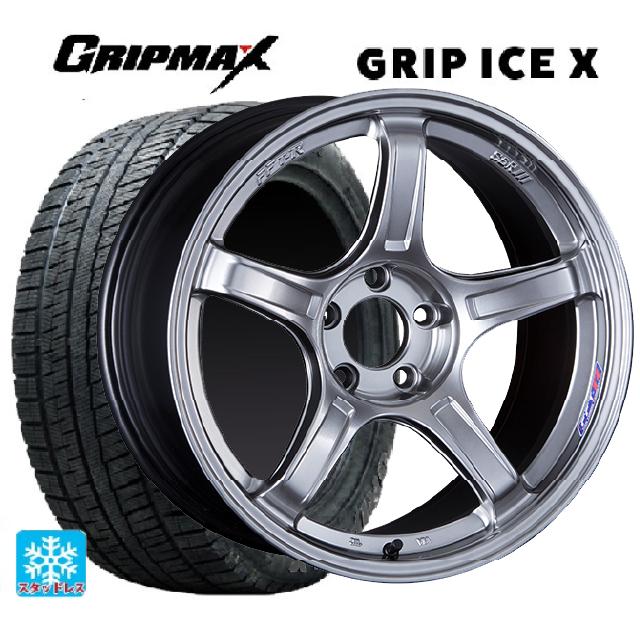 ホンダ ZR-V(RZ4)用 215/55R17 98T XL グリップマックス グリップアイスエックス ブラックレター # SSR GT X03 クロムシルバー 新品スタッドレスタイヤホイール 4本セット