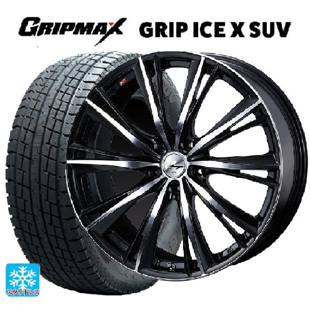 ホンダ ZR-V(RZ4)用 225/55R18 102H XL グリップマックス グリップアイスX SUV ブラックレター # ウェッズ レオニス WX BKMC 新品スタッドレスタイヤホイール 4本セット