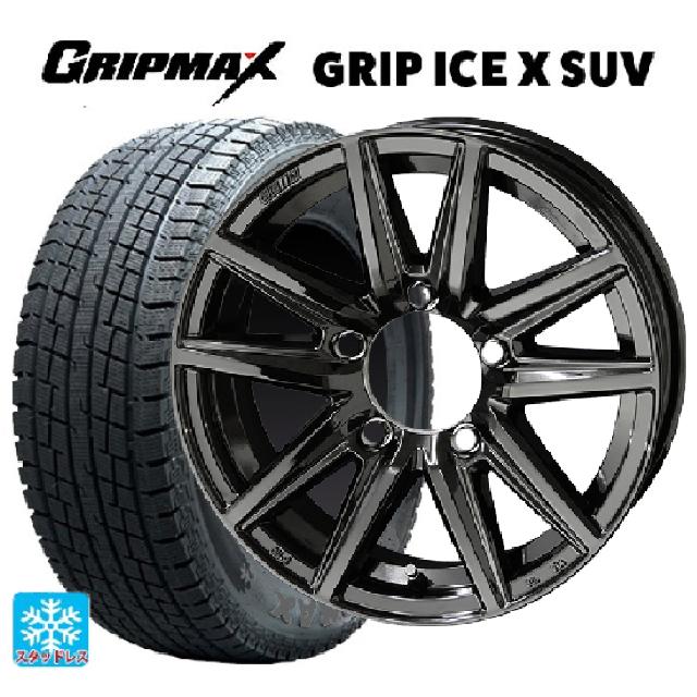 スズキ ジムニー(64系)用 175/80R16 91Q グリップマックス グリップアイスエックス SUV ブラックレター ザインSS ソリッドブラック 新品スタッドレスタイヤホイール 4本セット