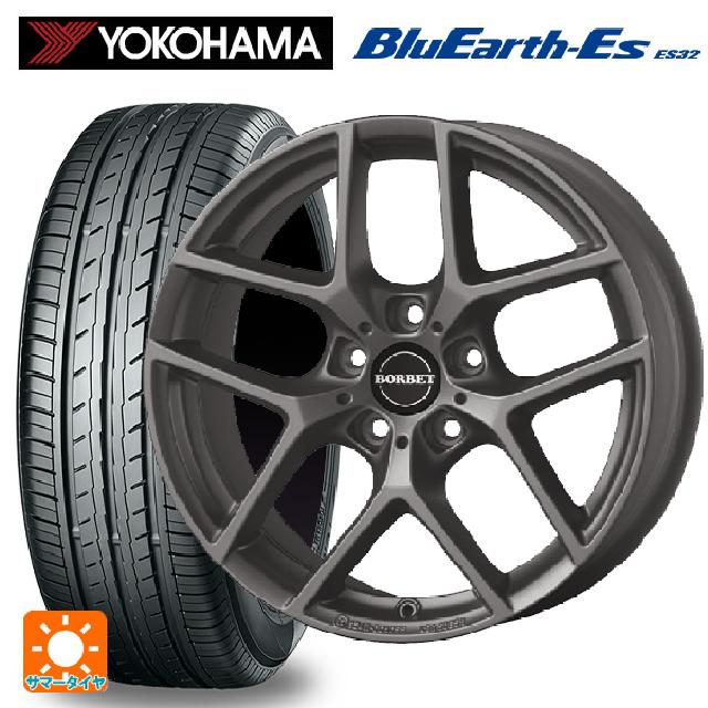 ルノー キャプチャー(HJB系)用 215/60R17 96H ヨコハマ ブルーアースEs ES32 ティーエーエス ボルベット タイプ Y チタンマット 新品サマータイヤホイール 4本セット