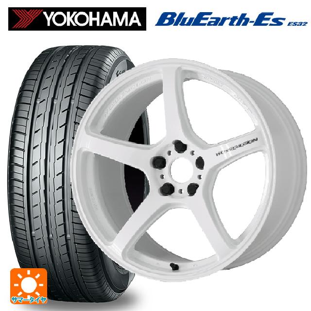 【6/15〜16限定 全品P5倍＆クーポン】215/45R18 93W ヨコハマ ブルーアースEs ES32 ワーク エモーション T5R ICW 18-7.5J 国産車用 サマータイヤホイール4本セット