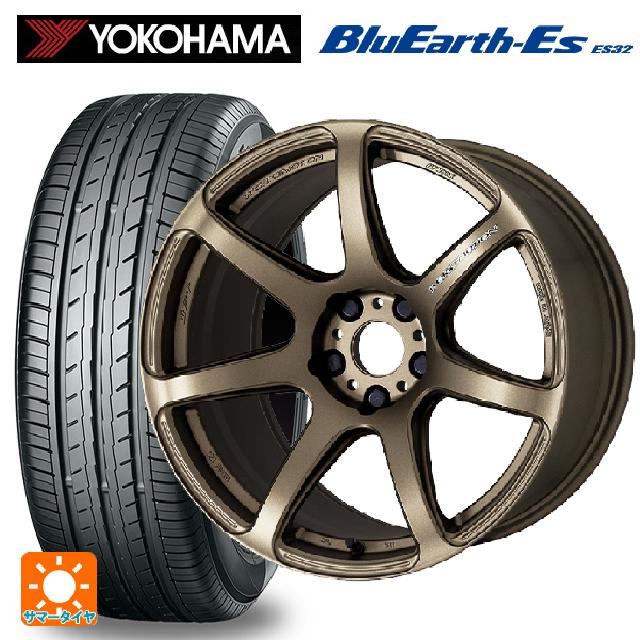 【6/15〜16限定 全品P5倍＆クーポン】165/55R15 75V ヨコハマ ブルーアースEs ES32 # ワーク エモーション T7R AHG 15-5J 国産車用 サマータイヤホイール4本セット