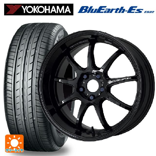 【6/15〜16限定 全品P5倍＆クーポン】205/50R17 89V ヨコハマ ブルーアースEs ES32 # ワーク エモーション D9R BLK 17-7J 国産車用 サマータイヤホイール4本セット