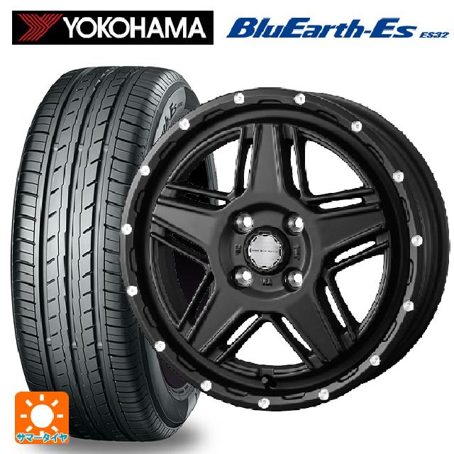 【6/15〜16限定 全品P5倍＆クーポン】165/55R15 75V ヨコハマ ブルーアースEs ES32 # ウェッズ マッドヴァンス07 FULL MAT BLACK 15-4.5J 国産車用 サマータイヤホイール4本セット