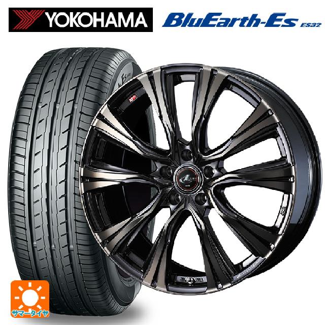 195/55R15 85V ヨコハマ ブルーアースEs ES32 ウェッズ レオニス VR PBMC/TI 15-5.5J 国産車用 サマータイヤホイール4本セット