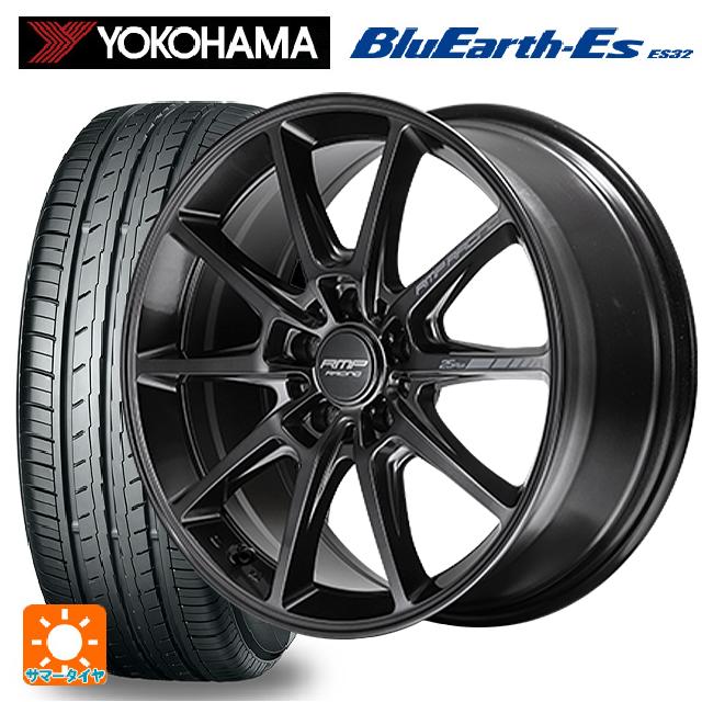 【6/22 20時〜 全品P5倍＆クーポン】215/55R17 94V ヨコハマ ブルーアースEs ES32 # エムアイディー MIDレーシング R25 プラス ディープチタンシルバー 17-7J 国産車用 サマータイヤホイール4本セット