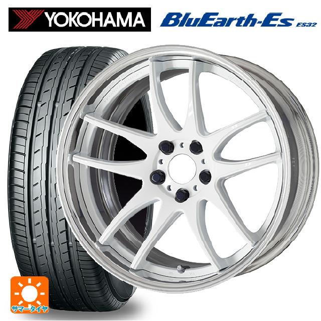 【6/22 20時〜 全品P5倍＆クーポン】215/45R18 93W ヨコハマ ブルーアースEs ES32 ワーク エモーション CR 2P WHT 18-7J 国産車用 サマータイヤホイール4本セット