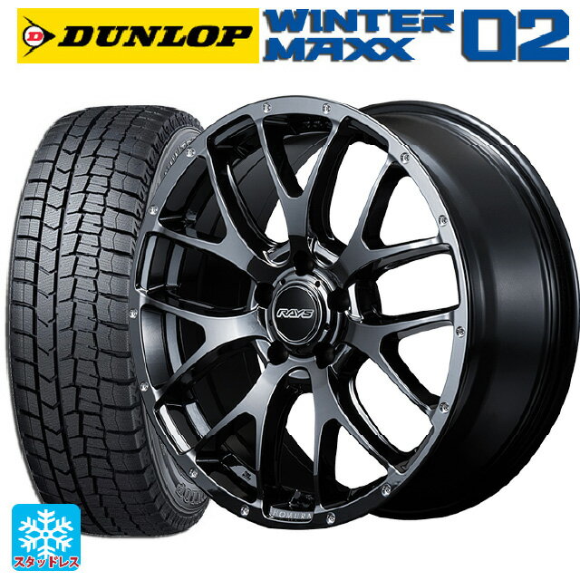 【5/23 20時〜最大3万円OFFクーポン】トヨタ アルファード(30系)用 235/50R18 97Q ダンロップ ウィンターマックス 02(WM02) レイズ ホムラ 2X7FA YNL 新品スタッドレスタイヤホイール 4本セット