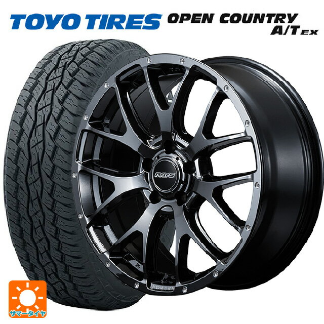 ミツビシ アウトランダー(5LA GNOW)用 235/60R18 103H トーヨー オープンカントリー A/T EX ホワイトレター ＃ ホムラ 2X7FA YNL 新品サマータイヤホイール 4本セット