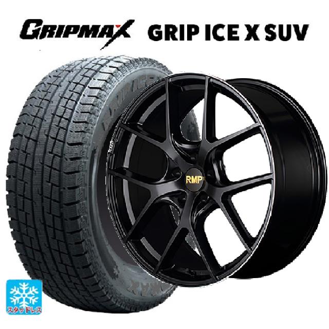 【6/20限定 全品P5倍＆クーポン】ミツオカ バディ()用 225/60R18 104H XL グリップマックス グリップアイスX SUV ブラックレター # エムアイディー MID エクスクルーシブ 025F セミグロスブラック＋リムエッジDC＋ロゴマシニング 新品スタッドレスタイヤホイール 4本セット