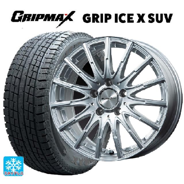 メルセデスベンツ GLC(X253)用 235/55R19 105H XL グリップマックス グリップアイスエックス SUV ブラックレター # エアフルト シルバー 新品スタッドレスタイヤホイール 4本セット