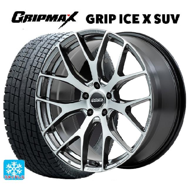 トヨタ アルファード(40系)用 225/55R19 103H XL グリップマックス グリップアイスX SUV ブラックレター # レイズ ホムラ 2X7FT # QAJ 新品スタッドレスタイヤホイール 4本セット