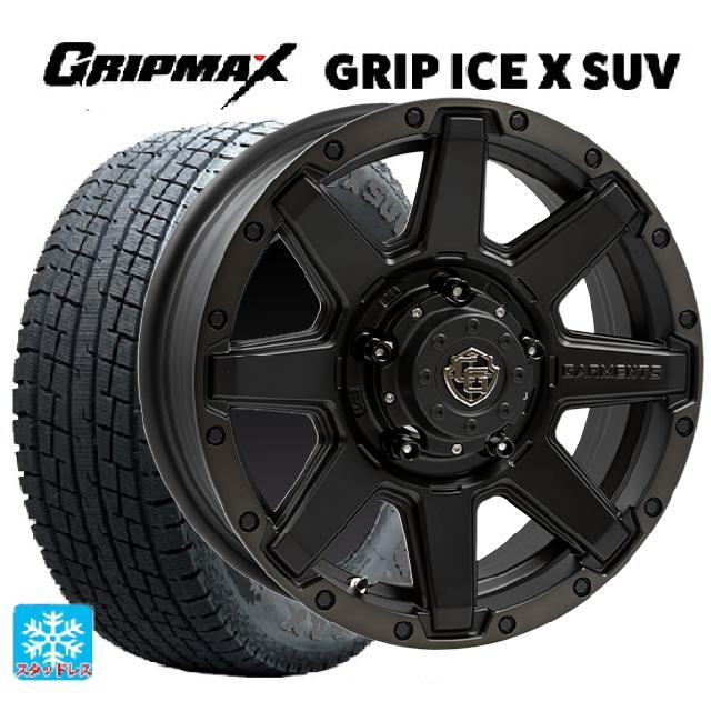 【最大3万円OFFクーポン 5/16 1:59迄】175/80R16 91Q グリップマックス グリップアイスエックス SUV ブラックレター ウェッズ クロスオーバー ガーメンツ スタイルU マットブラッククリア 16-5.5J 国産車用 スタッドレスタイヤホイール4本セット