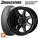 【10/17 23:59迄 最大3万円OFFクーポン】195/80R15 107/105N ブリヂストン エコピア R710 正規品 # ウェッズ ウェッズ アドヴェンチャー スタットベルグ # セミマットブラック 15-6J 国産車用 サマータイヤホイール4本セット