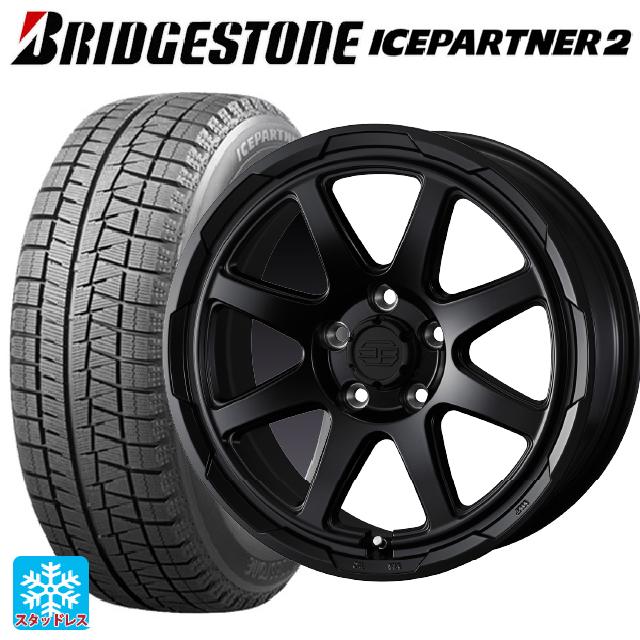 205/60R16 92Q ブリヂストン アイスパートナー2 正規品 ウェッズ ウェッズ アドヴェンチャー スタットベルグ セミマットブラック 16-7J 国産車用 スタッドレスタイヤホイール4本セット