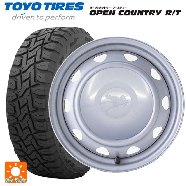 145/80R12 80/78N トーヨー オープンカントリー RT ブラックレター ウェッズ キャロウィン PK351F # スチール(シルバー) 12-3.5J 国産車用 サマータイヤホイール4本セット