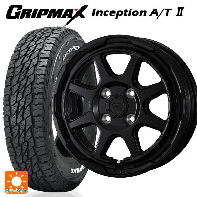 145/80R12 80/78N グリップマックス インセプション A/T2 ホワイトレター ウェッズ ウェッズ アドヴェンチャー スタットベルグ # セミマットブラック 12-3.5J 国産車用 サマータイヤホイール4本セット