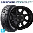 155/65R14 75Q グッドイヤー アイスナビ7(限定) # ウェッズ ウェッズ アドヴェンチャー スタットベルグ セミマットブラック 14-4.5J 国産車用 スタッドレスタイヤホイール4本セット