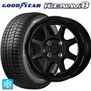 在庫有 175/65R14 82Q グッドイヤー アイスナビ8 # ウェッズ ウェッズ アドヴェンチャー スタットベルグ # セミマットブラック 14-5J 国産車用 スタッドレスタイヤホイール4本セット