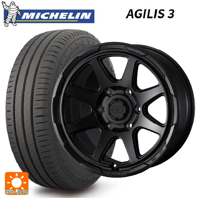 【10/17 23:59迄　最大3万円OFFクーポン】215/65R16 109/107T ミシュラン 正規品 アジリス 3 ウェッズ ウェッズ アドヴェンチャー スタットベルグ # セミマットブラック 16-6.5J 国産車用 サマータイヤホイール4本セット