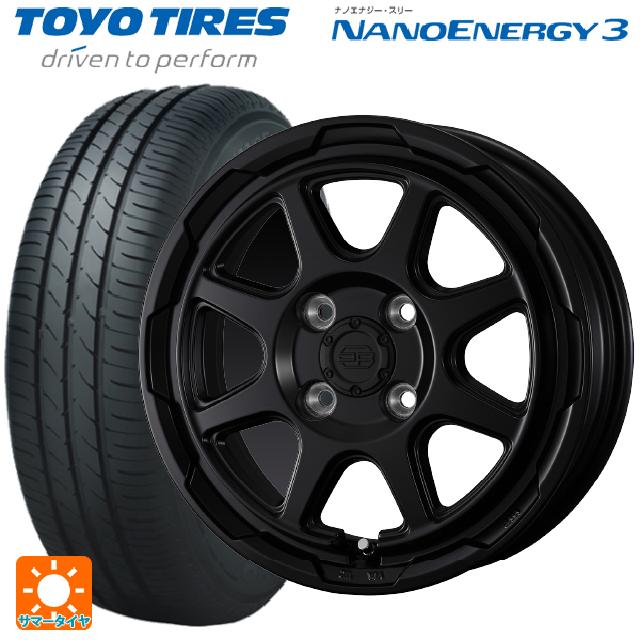【6/22 20時〜 全品P5倍＆クーポン】165/50R15 73V トーヨー ナノエナジー3 ウェッズ ウェッズ アドヴェンチャー スタットベルグ セミマットブラック 15-4.5J 国産車用 サマータイヤホイール4本セット