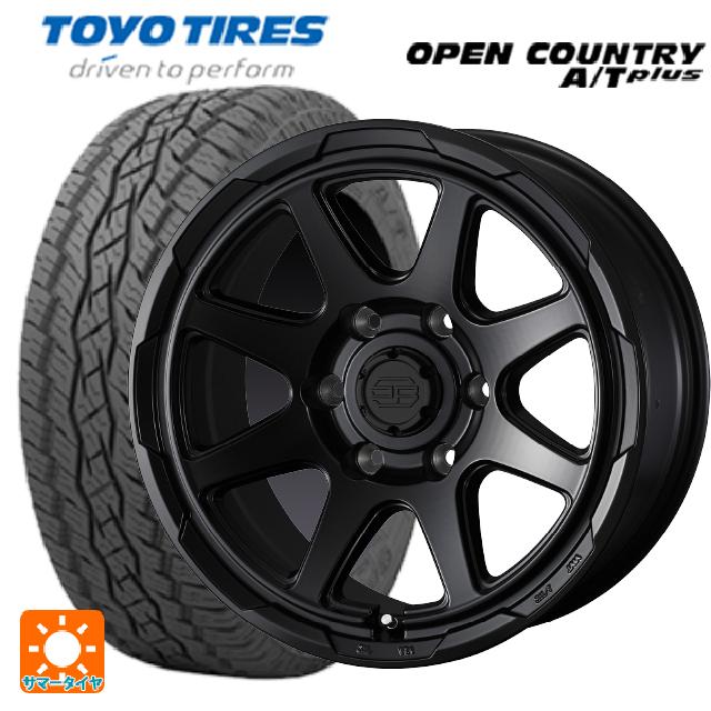 【最大3万円OFFクーポン 5/16 1:59迄】トヨタ ランドクルーザープラド(150系)用 265/65R17 112H トーヨー オープンカントリー ATプラス ウェッズ アドヴェンチャー スタットベルグ セミマットブラック 新品サマータイヤホイール 4本セット