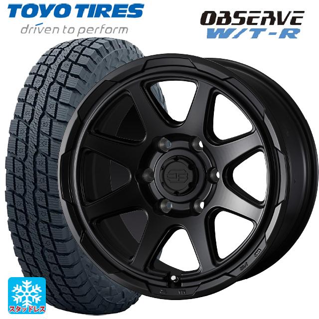 265/70R17 112Q トーヨー オブザーブ W/T-R ウェッズ ウェッズ アドヴェンチャー スタットベルグ セミマットブラック 17-8J 国産車用 スタッドレスタイヤホイール4本セット