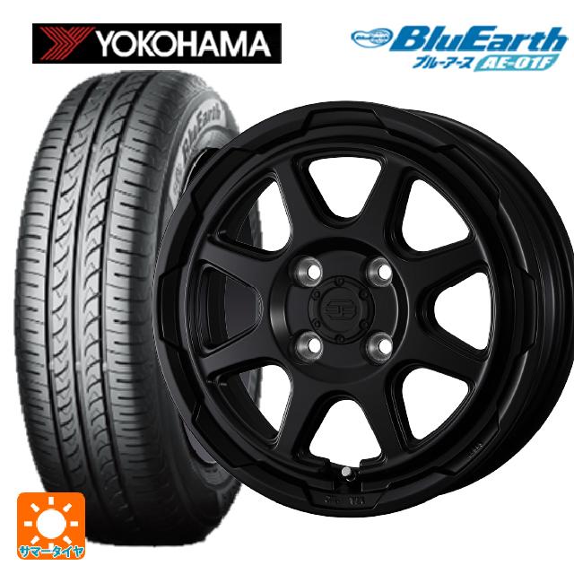 175/65R14 82S ヨコハマ ブルーアース AE01F ウェッズ ウェッズ アドヴェンチャー スタットベルグ # セミマットブラック 14-5J 国産車用 サマータイヤホイール4本セット