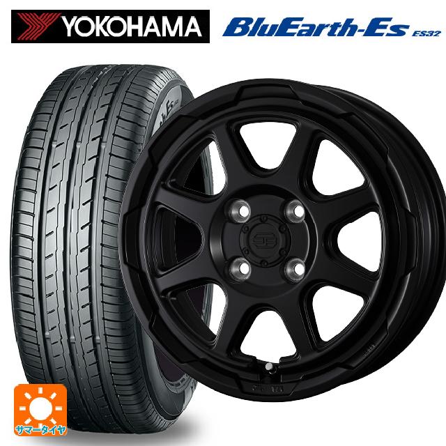 【6/15〜16限定 全品P5倍＆クーポン】165/55R15 75V ヨコハマ ブルーアースEs ES32 # ウェッズ ウェッズ アドヴェンチャー スタットベルグ セミマットブラック 15-4.5J 国産車用 サマータイヤホイール4本セット
